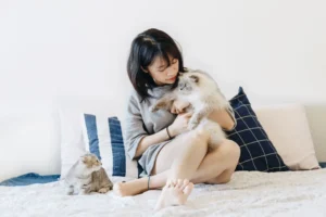 Chat qui déglutit tout le temps